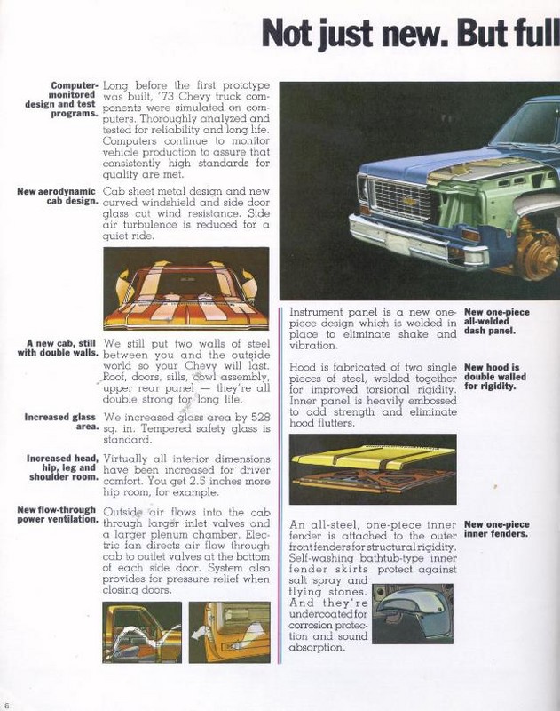 1973 Chevrolet Pickups Brochure Page 16